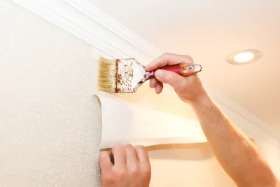 Pose de papier peint à Lancôme — revêtements muraux et toiles de verre